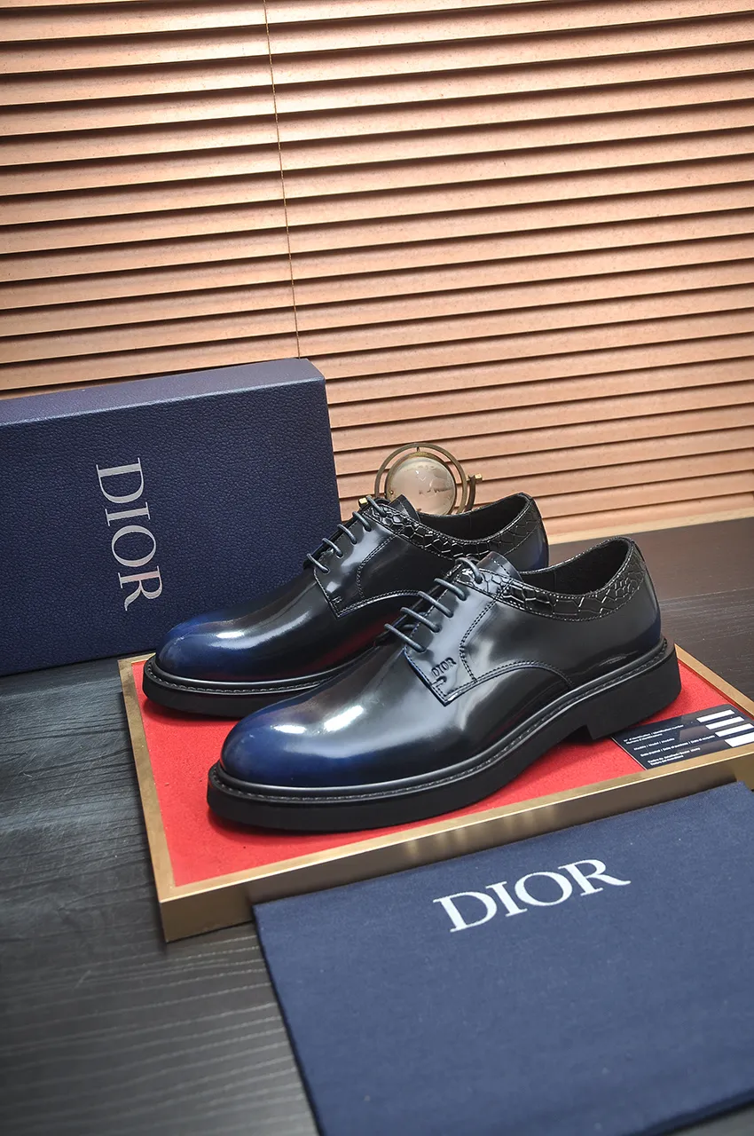 Men's shoes 💰780💶[Dior] (water-dyed cowhide lining) Dior original 1:1 high-quality factory, imported original materials, imported raw cowhide, water-dyed cowhide lining, original TPU outsole, code number: 39-44 (38 45 custom-made, non-refundable)
